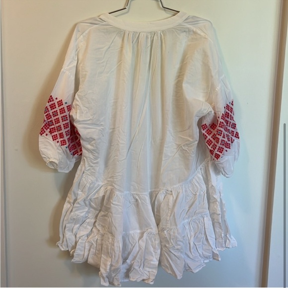 Seafolly FREE SPIRIT EMBROIDERED TIERED DRESS S M - Picture 8 of 8